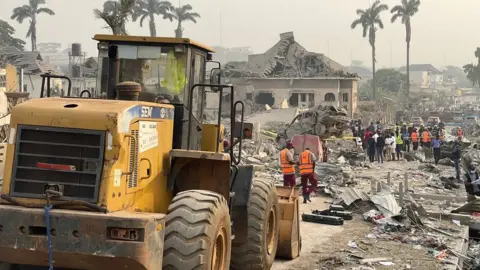 Ibadan explosion: Father, son, other residents missing as rescue operation continues