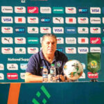 super eagles coach, jose peseiro during a pre match conference