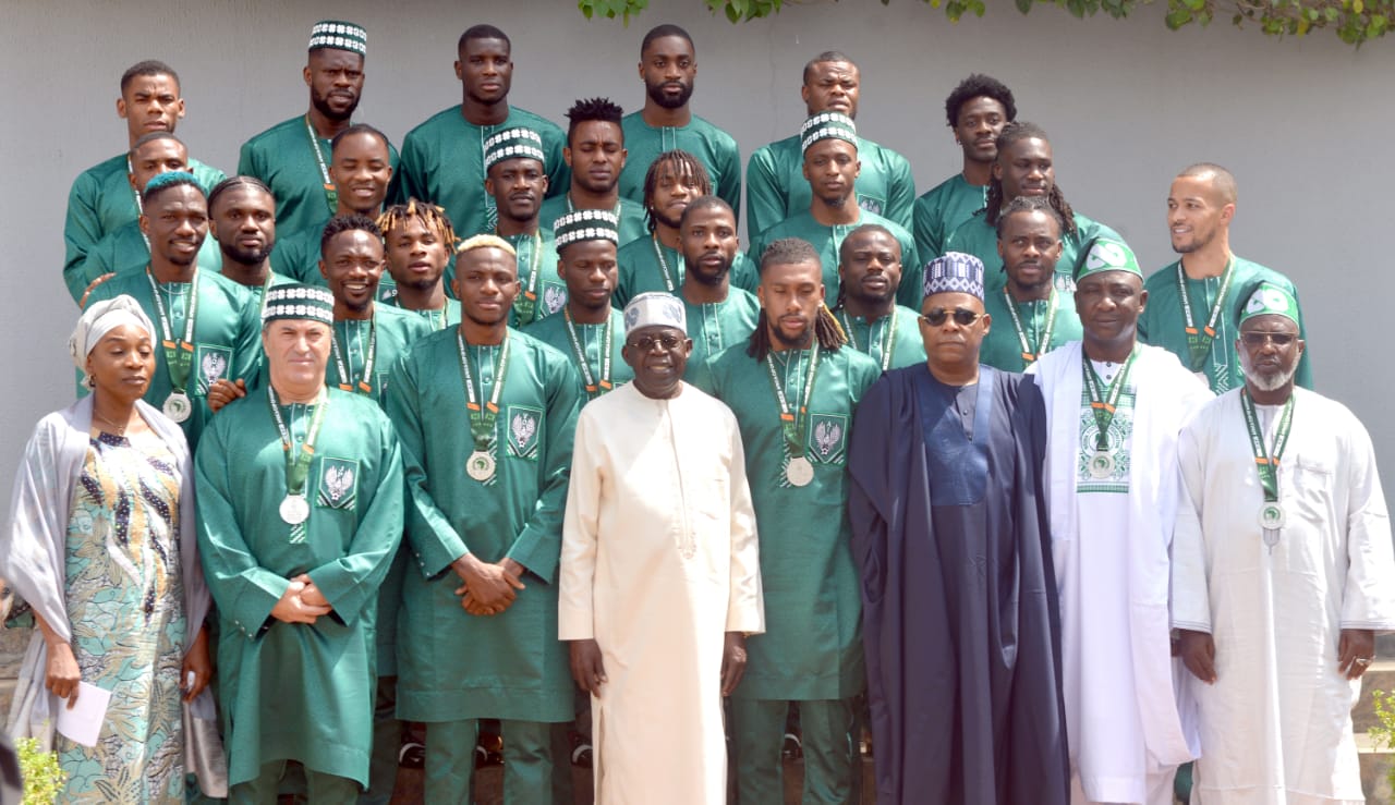 PHOTOS: Tinubu Confers National Honours on Super Eagles