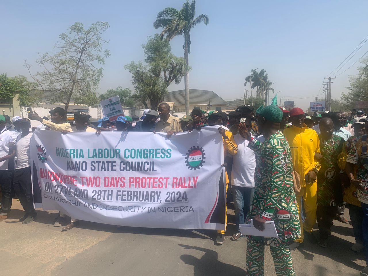 PHOTOS: NLC Protest regains momentum in Kano