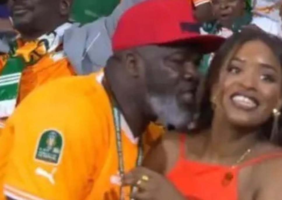 VIRAL VIDEO: Ivorian fan apologises to wife, children for wooing lady