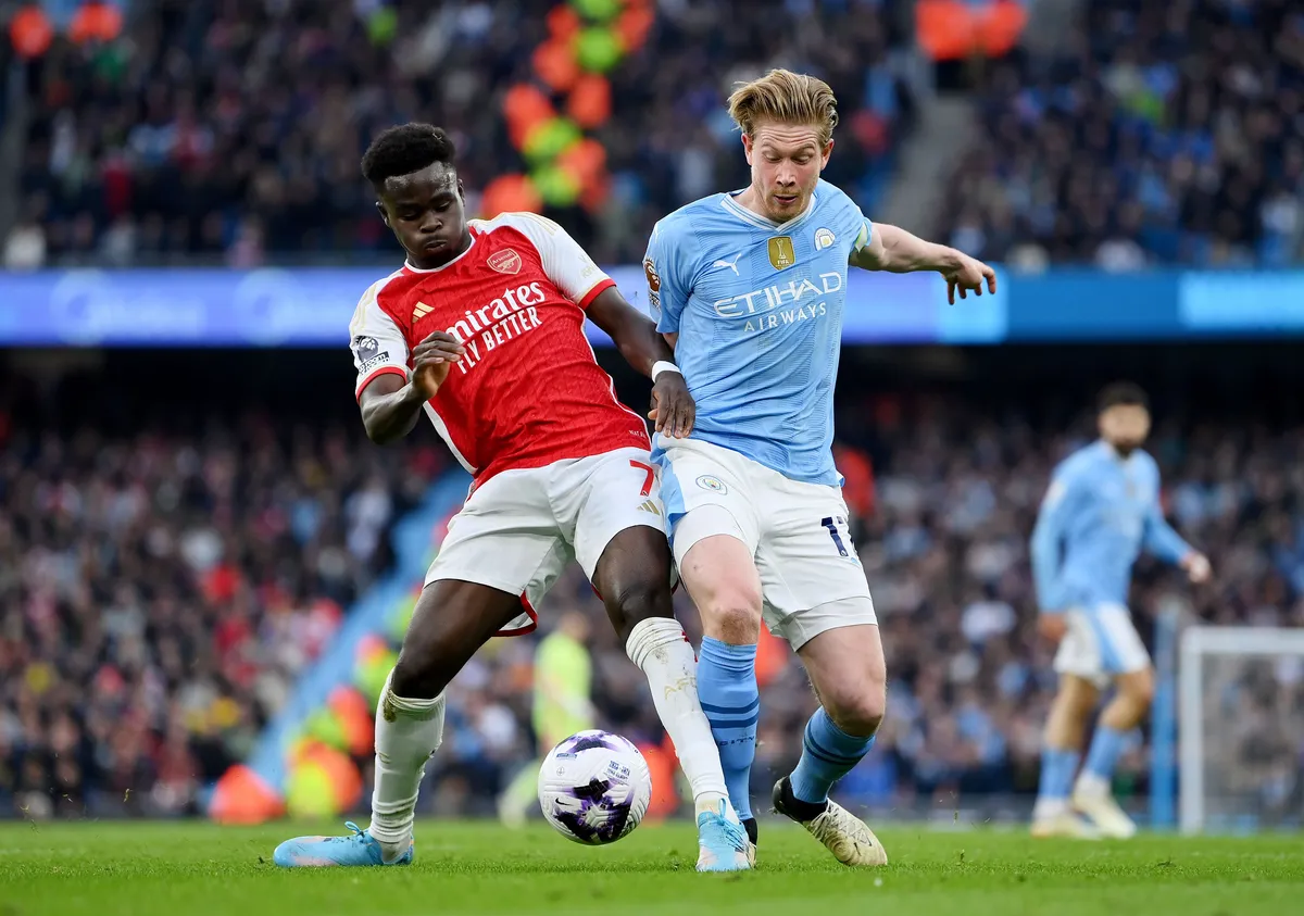 Arsenal, Man City share points in Premier League blockbuster