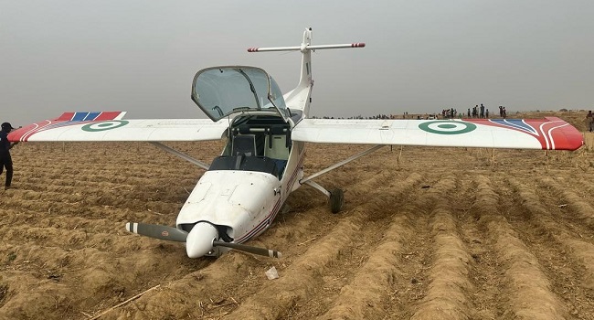 Nigerian Air Force pilots survive air mishap during routine training flight