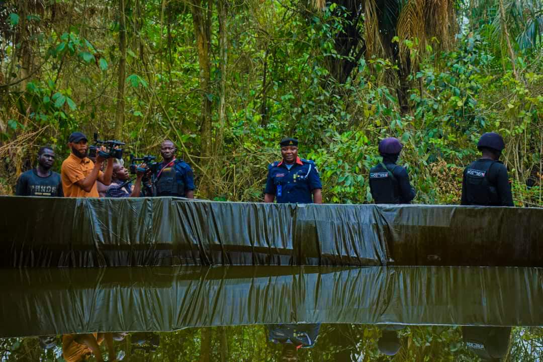 NSCDC: We uncovered illegal 500,000 litres crude oil reservoir in Rivers