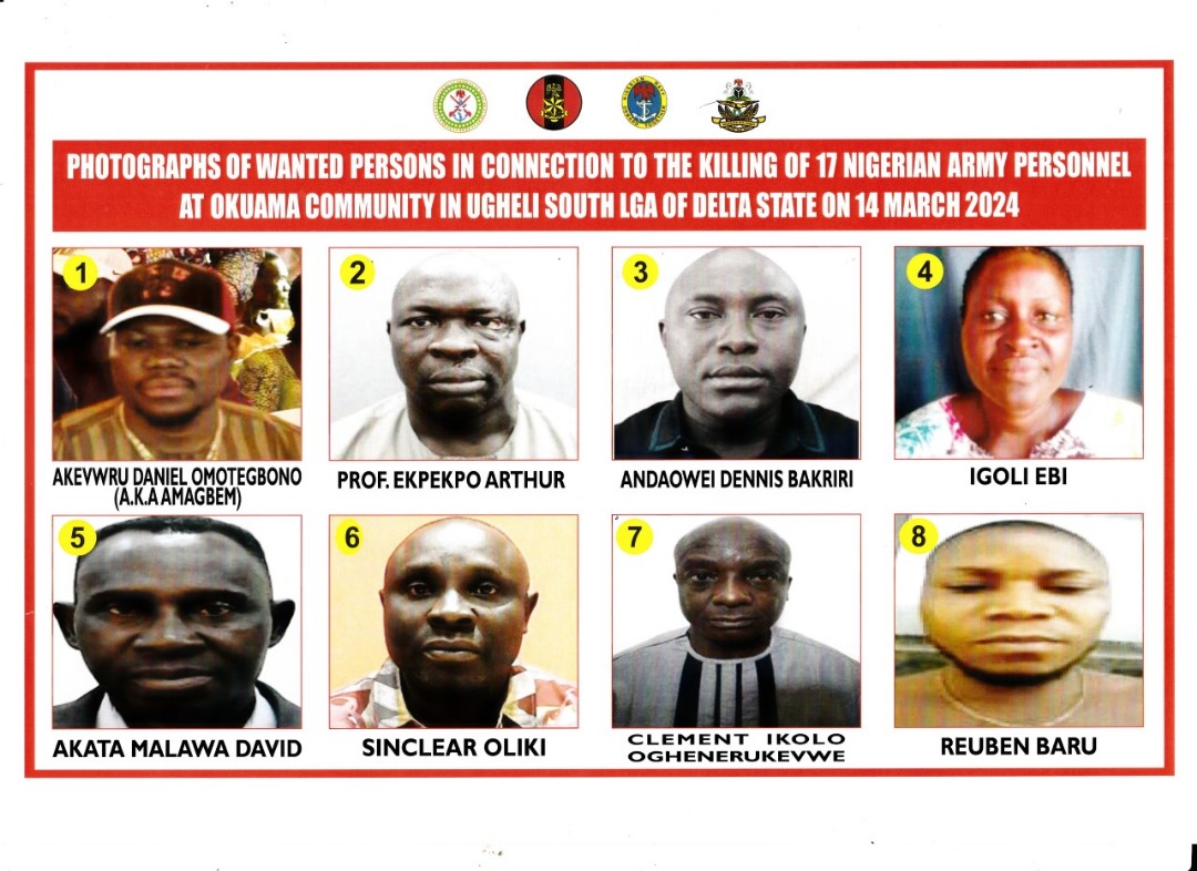 UNVEILED: Monarch, Physics Prof, ‘Militant’s’ mother… those declared wanted over murder of soldiers