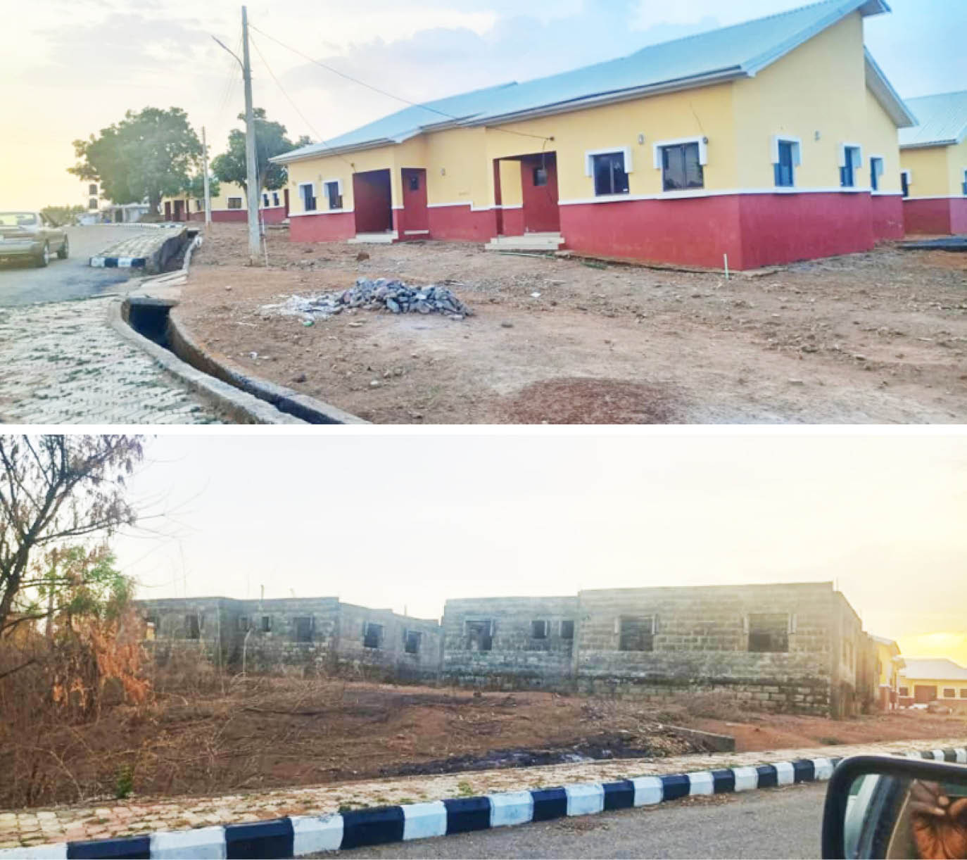 a side view of the buhari’s housing estate in ilorin, kwara state