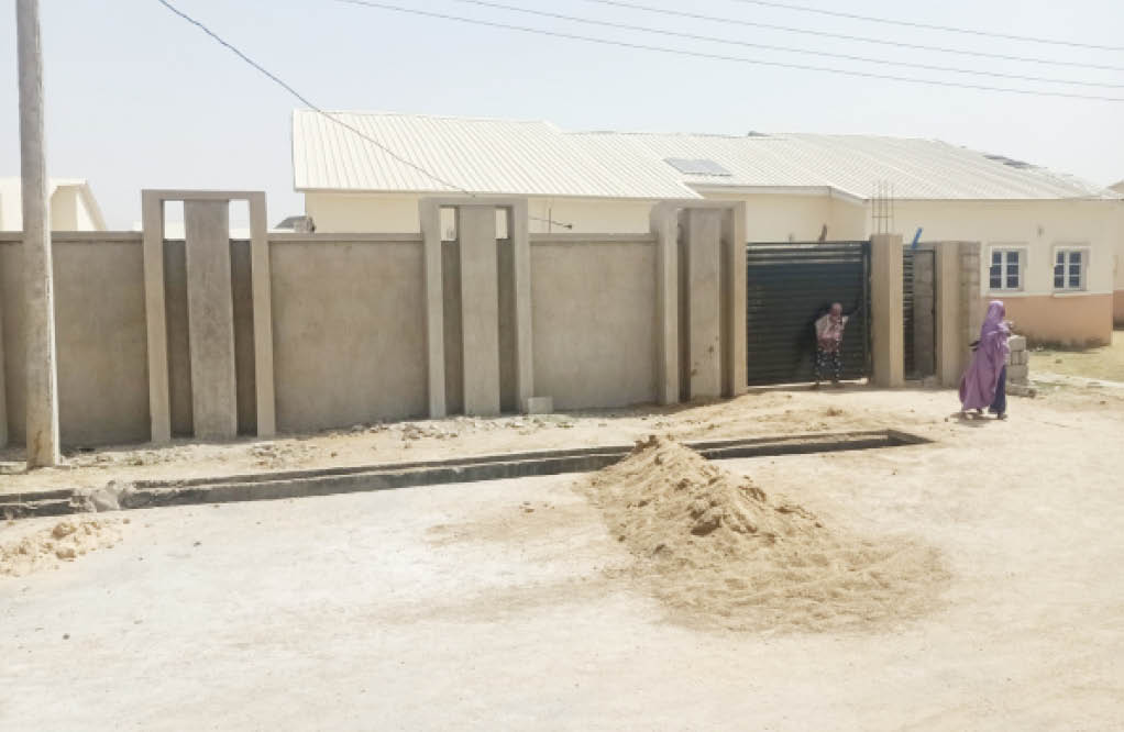a sold building fenced by a new owner in kano