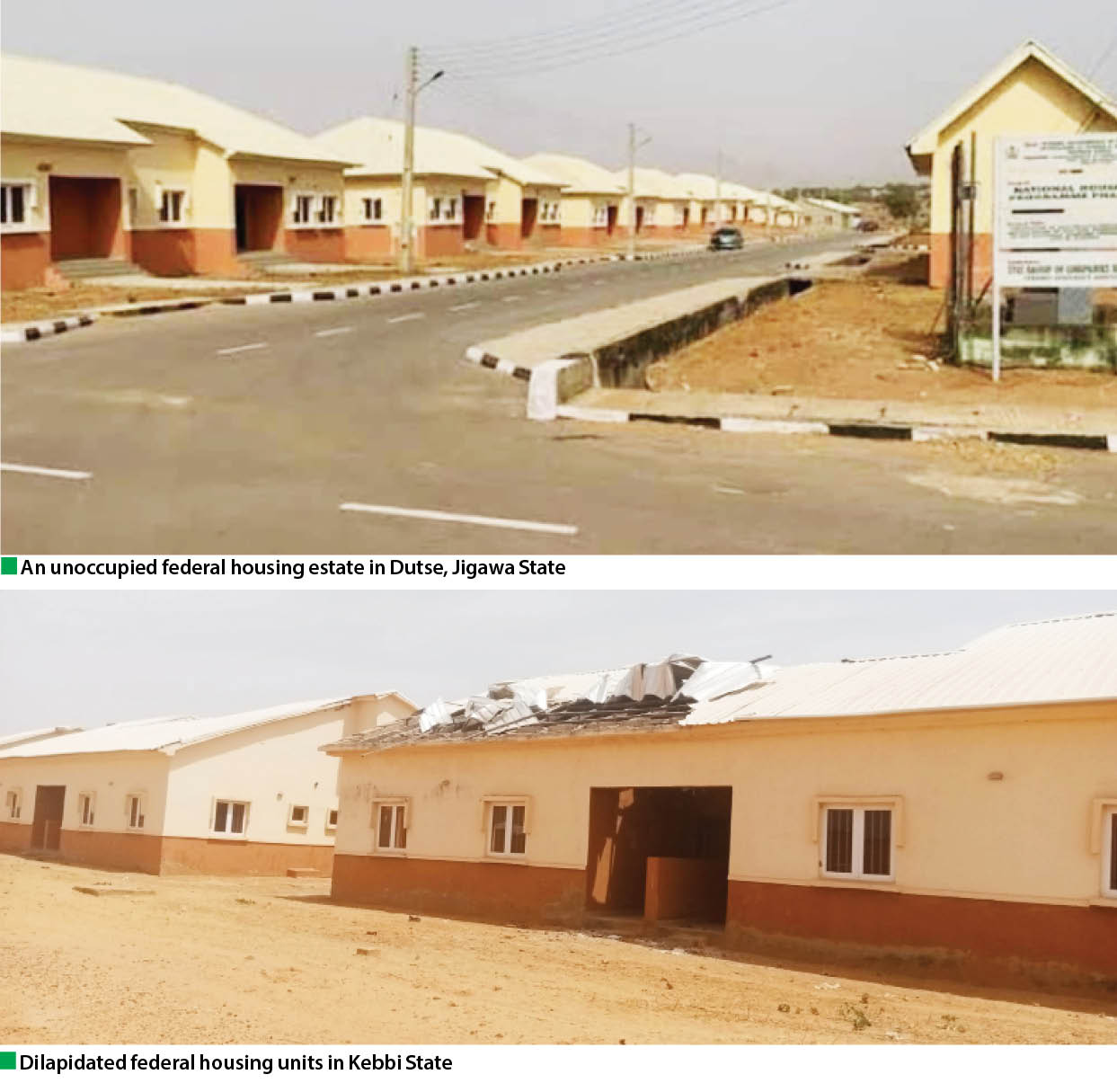 dilapidated federal housing units in kebbi state