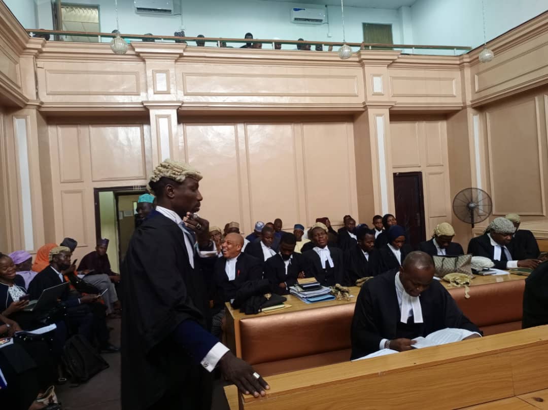 PHOTOS: Lawyers seated as Kano High court hears case against Ganduje