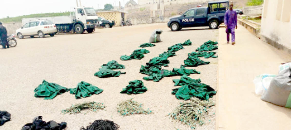 Nasarawa outlawed ethnic vigilantes surrender uniforms to police