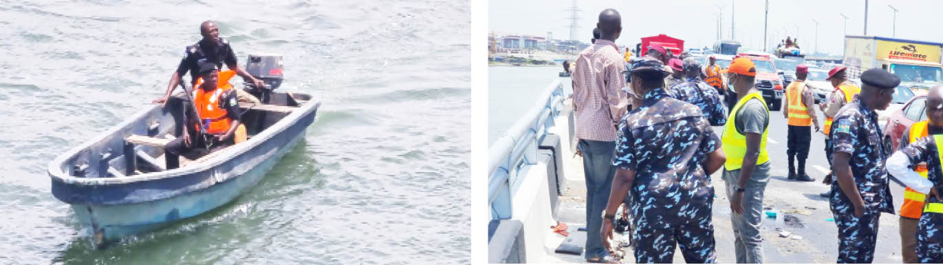 Rescuers comb Lagos lagoon for 2 bus passengers