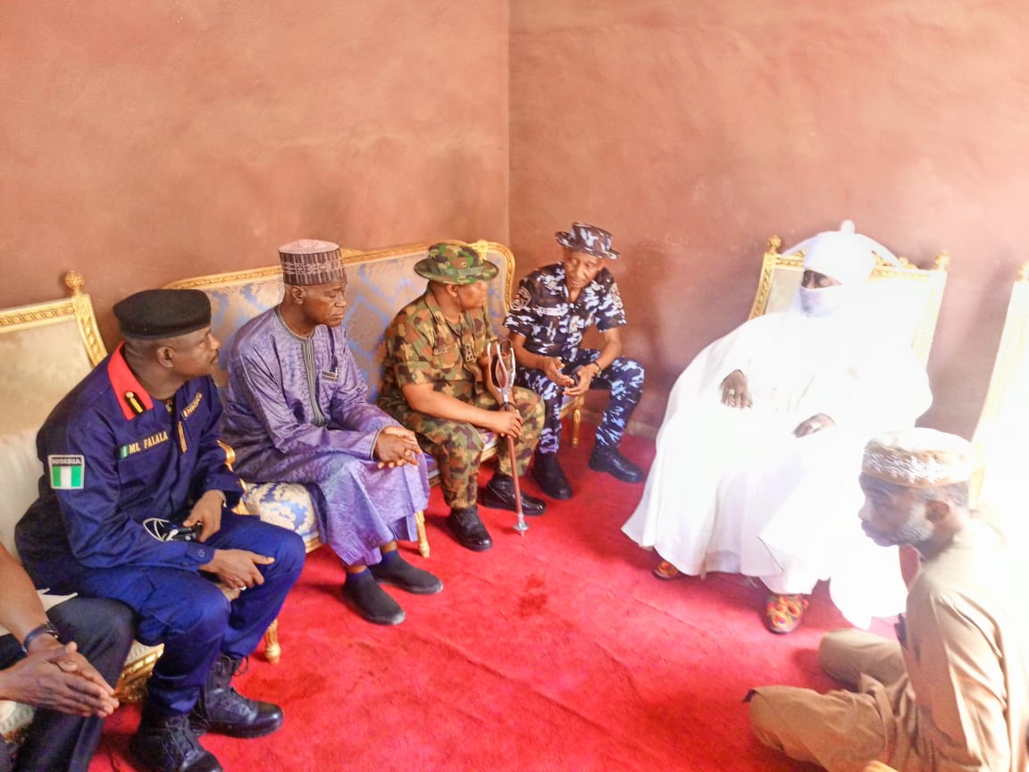 PHOTOS: DSS Director, Top Security Chiefs Meet with Ado Bayero