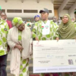 governor sani and his deputy hadiza sabuwa at the may day celebration in kaduna