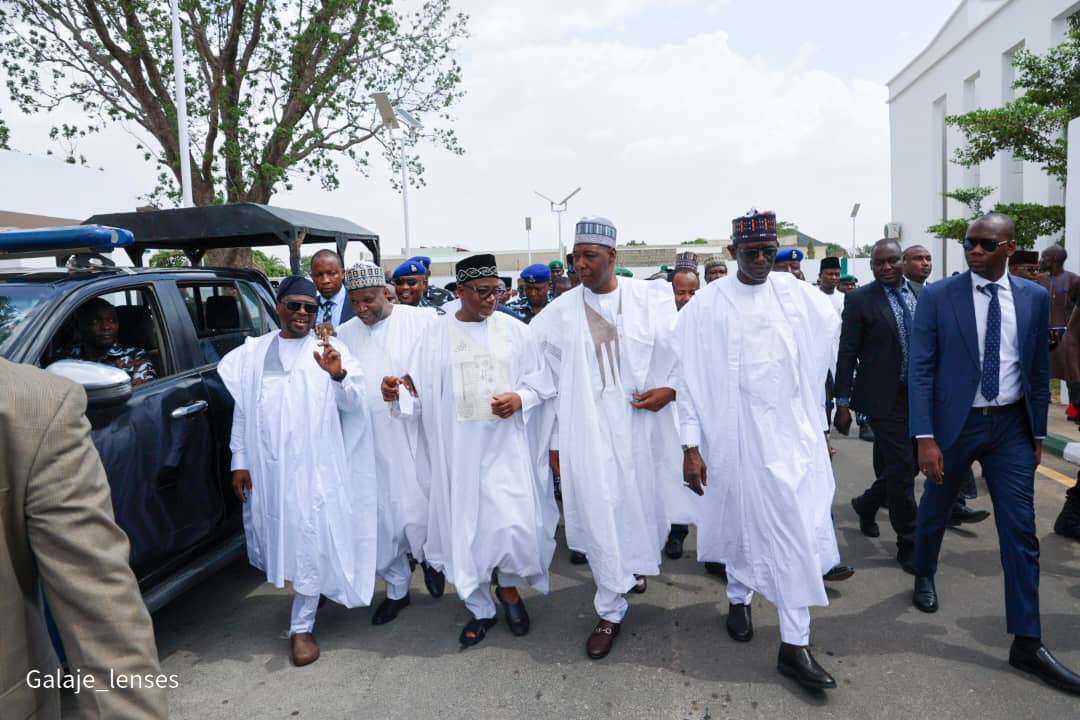 PHOTOS: Zulum, Fintiri, others arrive Bauchi for North East Govs’ Forum meeting