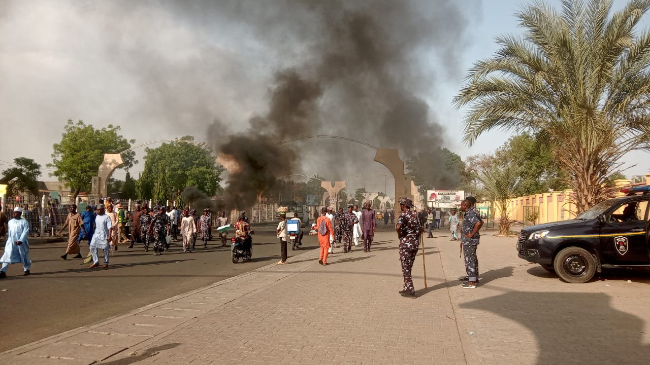 Protesters seeking Ado Bayero’s return troop to Kano streets