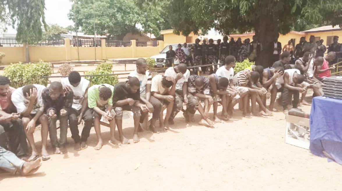 Police parade 13 over kidnapping, robbery in Benue