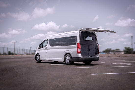 armoured hiace bus