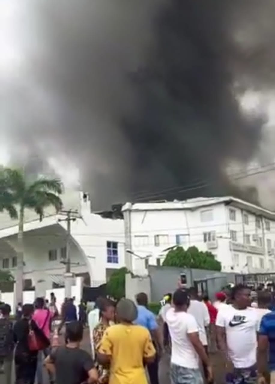 Christ Embassy Headquarters on Fire