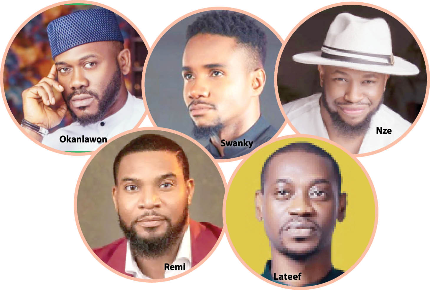 Meet the leading male faces of Nollywood