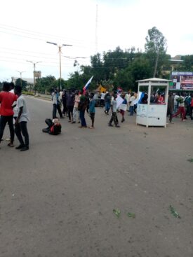 PHOTOS: Russian Flag Spreads Across Protest Grounds Despite Tinubu’s Warning Against Coup %Post Title