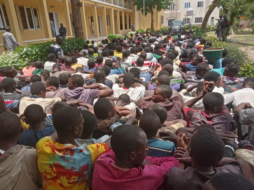 PHOTOS: Police recover looted items, parade suspects in Kano