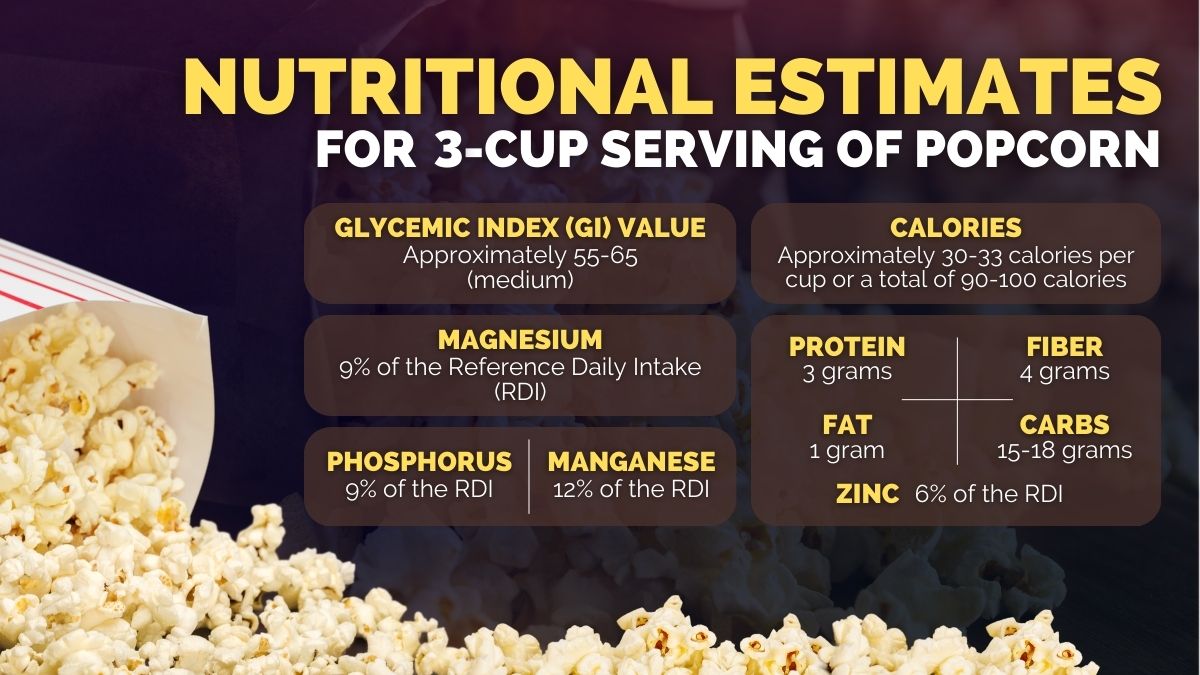 nutritional estimates for a 3 cup serving 