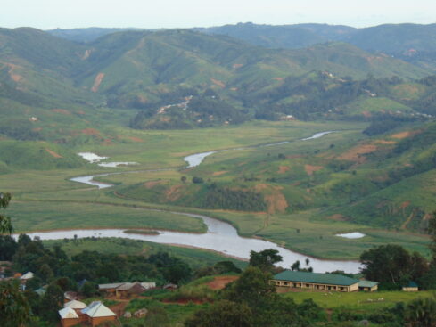 river donga wends its way through gembu