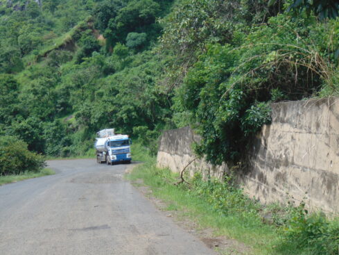 the mountain road stretches from gembu all the way to mayo selbe