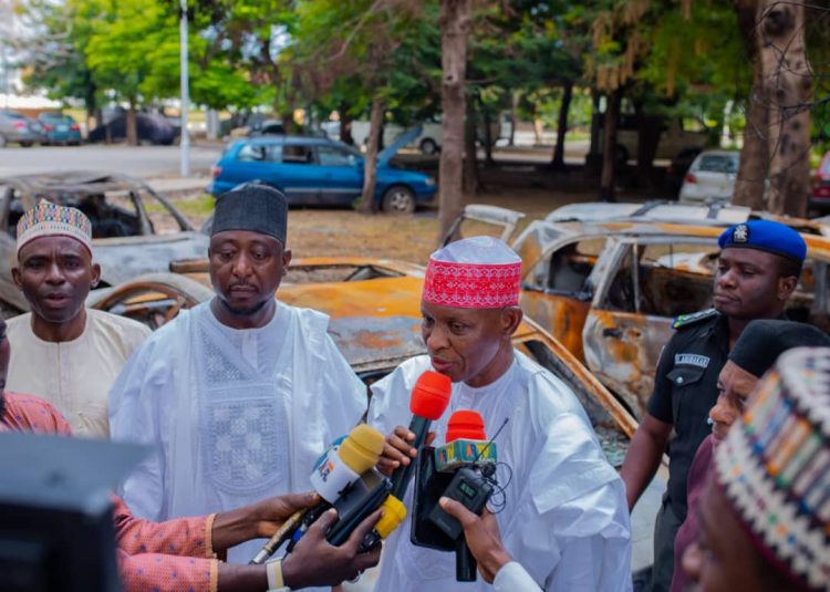 Protesters who invaded Kano court carted away Ganduje’s corruption trial documents – Gov’t