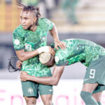 ademola lookman (l) celebrates with reigning african footballer of the year, victor osimhen