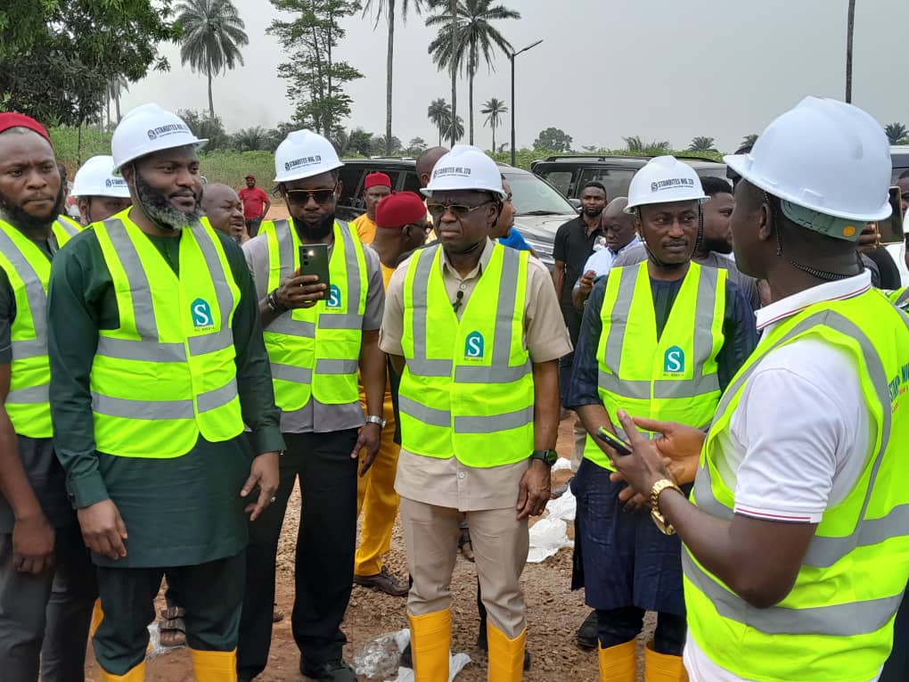 Obaseki kicks as Philip Shaibu inspects projects as Deputy Governor