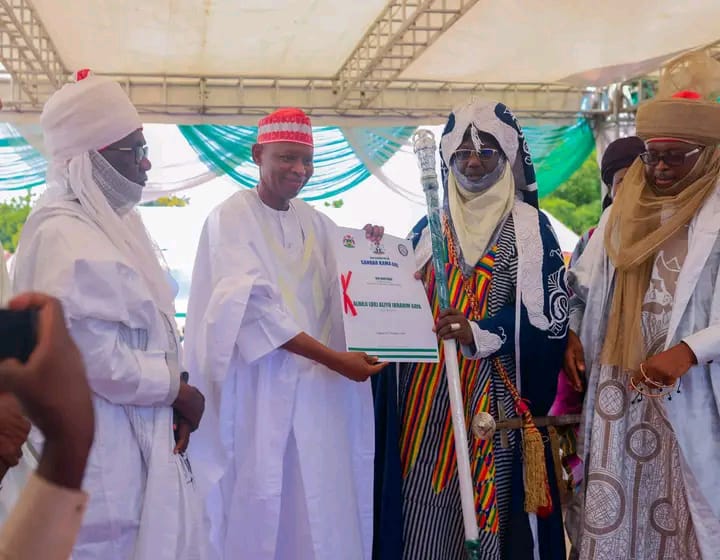 Gov Yusuf issues Staff of Office to reinstated Emir