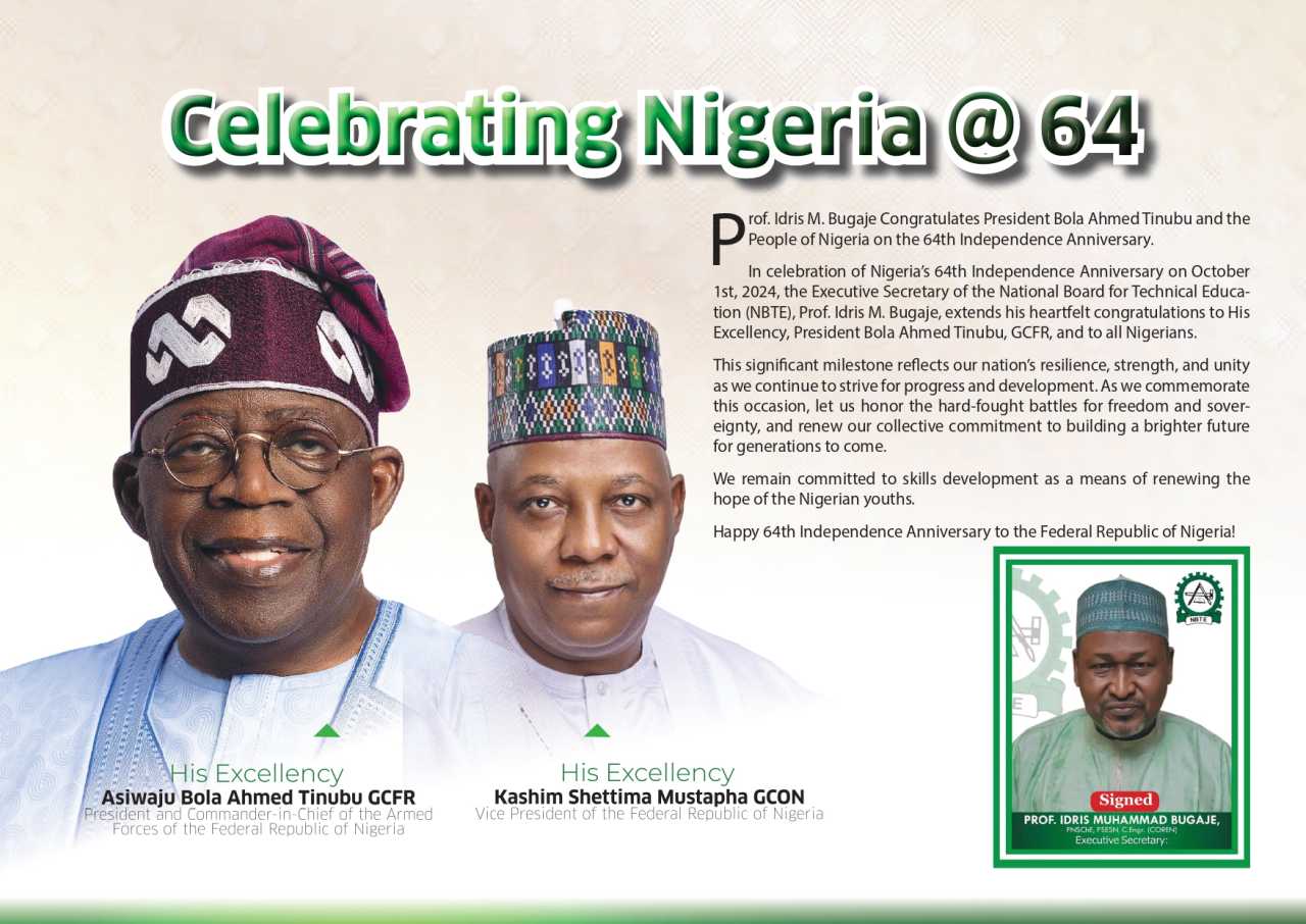 Prof Idris Bugaje Congratulates President Bola Ahmed and the People of Nigeria on the 64th Independence Anniversary