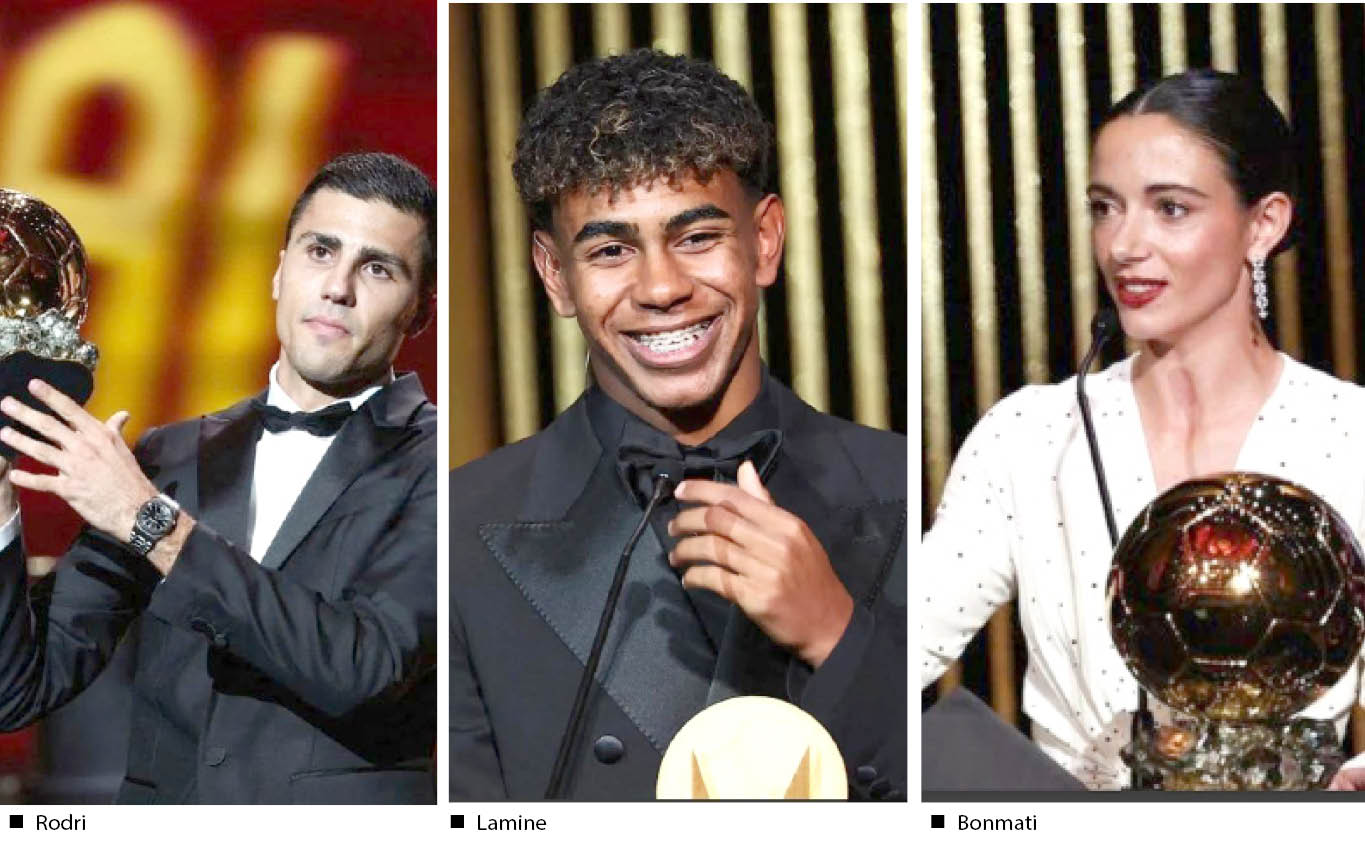 Rodri, Bonmati are 2024 Ballon d’Or winners