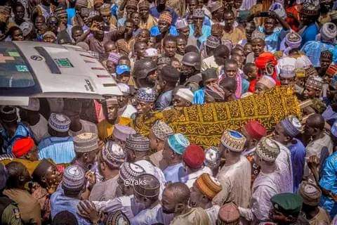 PHOTOS: thousands attend funeral of Zazzau Prince