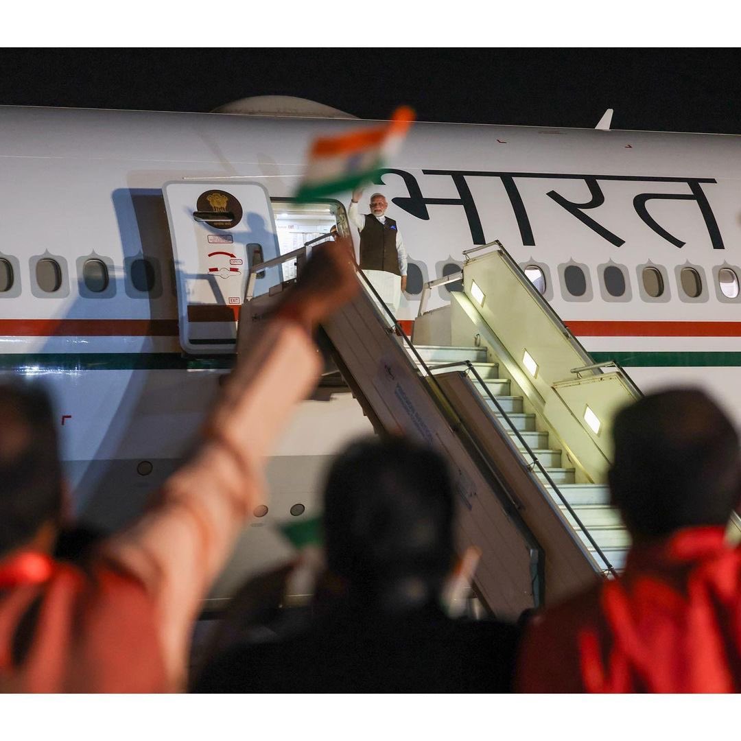 Indian Prime Minister Modi Arrives Abuja