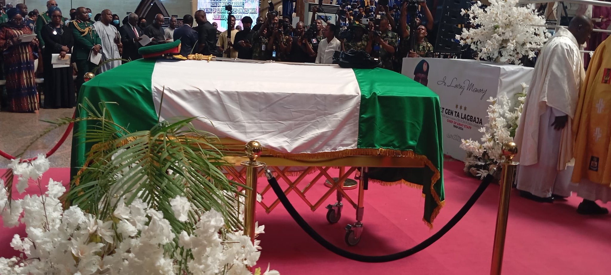 Remi Tinubu, Wike, service chiefs attend funeral of Lagbaja