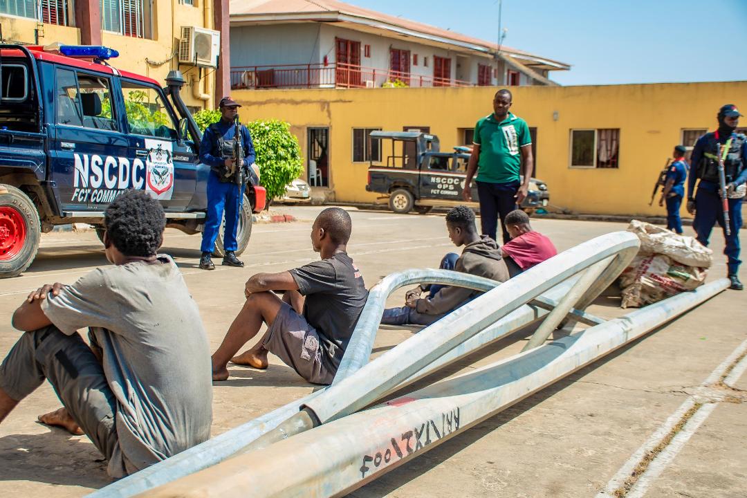 NSCDC arrests suspected streetlight vandals in Abuja