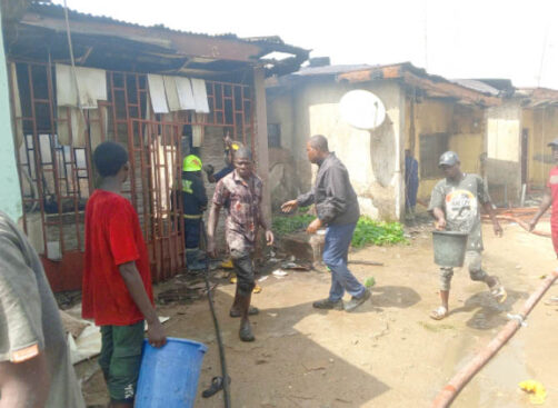 fire razes inec quarters at kubwa