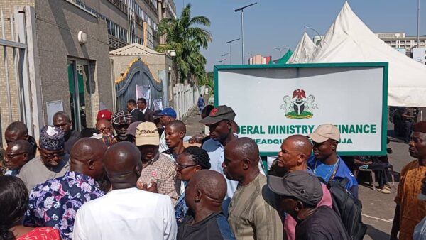 PHOTOS: Military retirees barricade finance ministry over unpaid entitlements