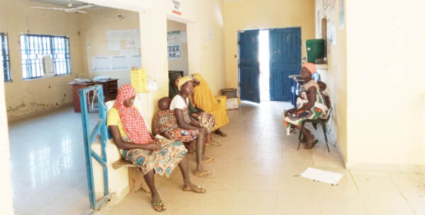 patients waiting to be attended to at the health centre