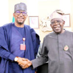 president bola ahmed tinubu (r) and nsc chair, malam shehu dikko