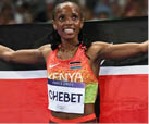 Chebet smashes own women’s 5km world record