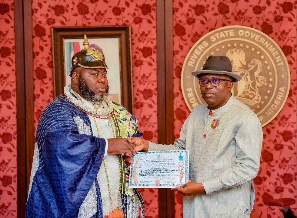 PHOTOS: Fubara recognizes Asari Dokubo as traditional ruler