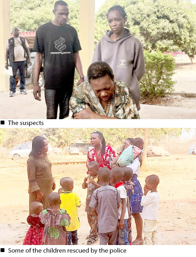 Couple allegedly trafficking, selling children for N1m each arrested