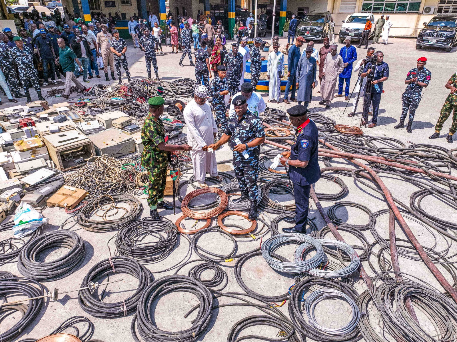 PHOTOS: FCT Police recover electric cables, others from vandals