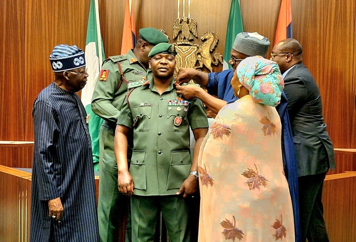 Tinubu decorates ADC with colonel rank