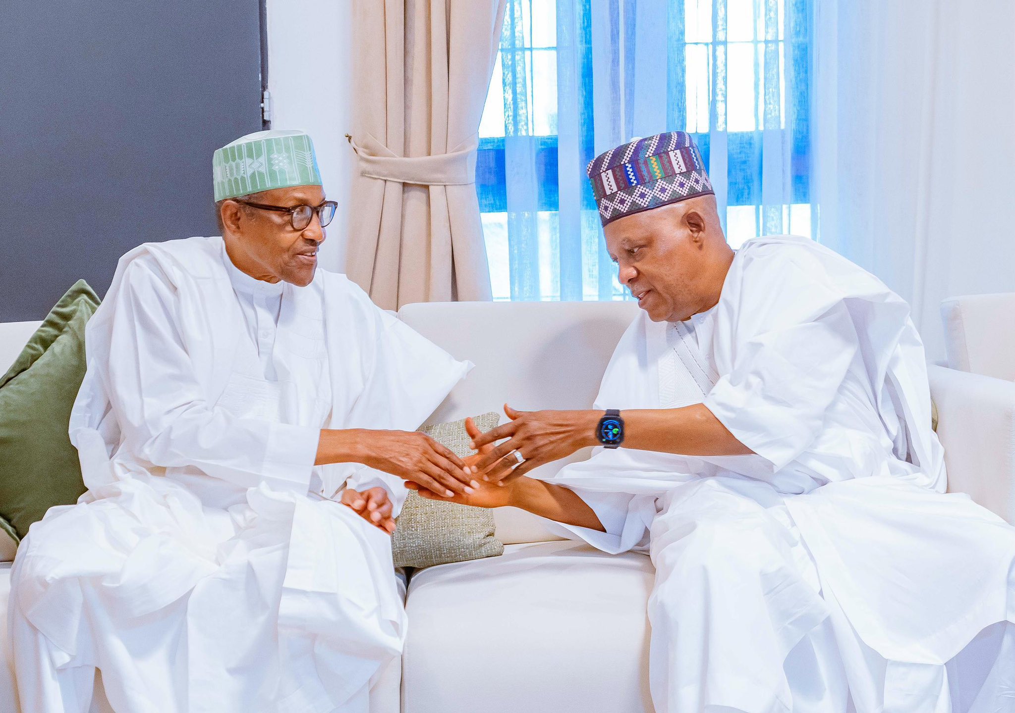 PHOTOS: Buhari relocates to Kaduna after 2 years in Daura