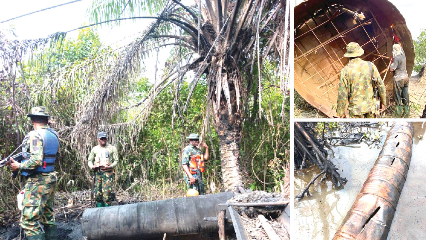 Army destroys 18 illegal refinery sites, arrests 17 suspects