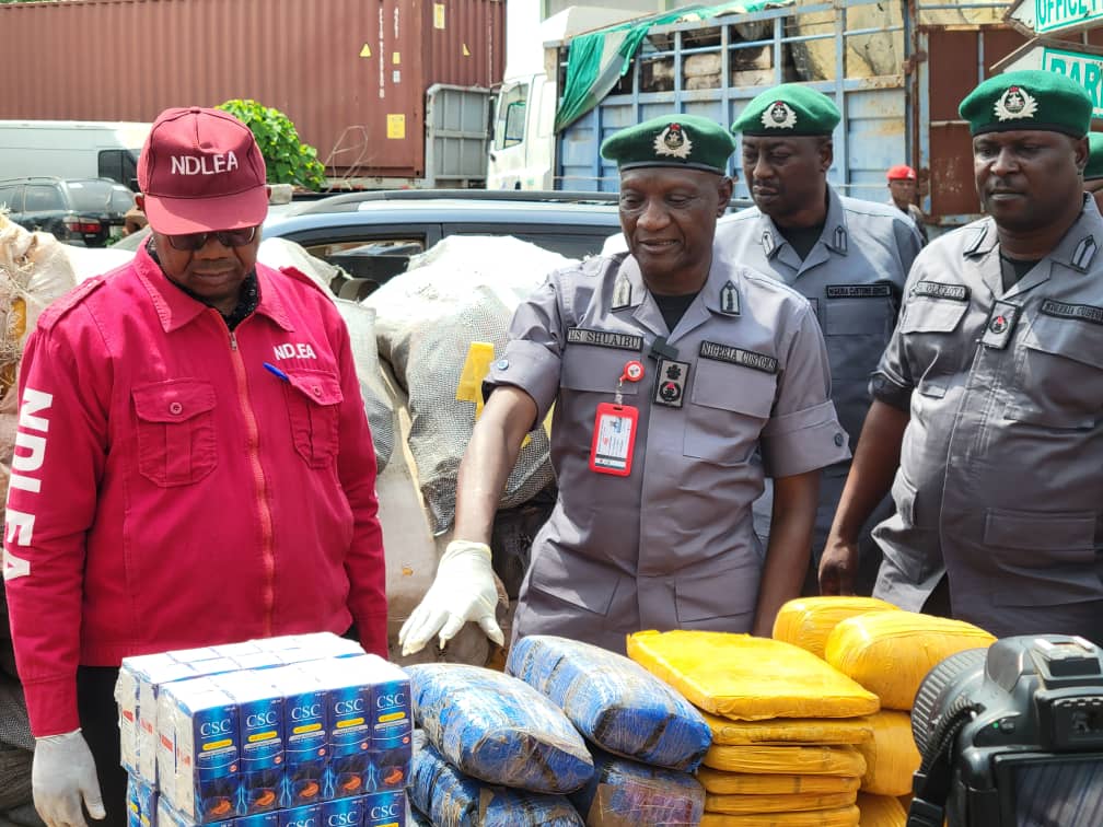 Customs intercepts 3,103.3kg of cannabis, 88 cartons of codeine